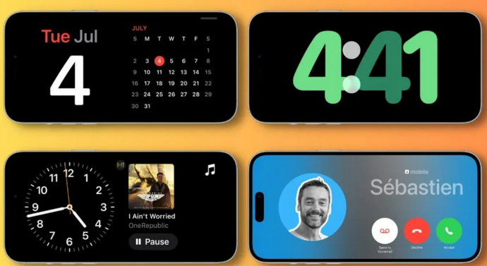 玉州苹果手机维修分享iOS17横屏充电待机显示有什么好处 