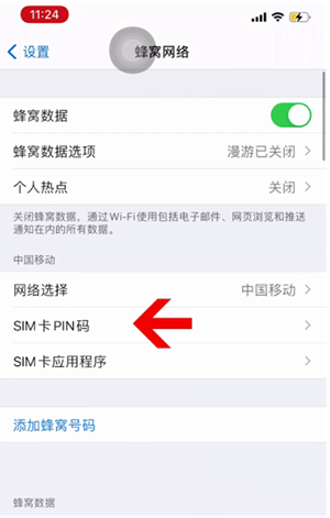 玉州苹果14维修网分享如何给iPhone14的SIM卡设置密码 