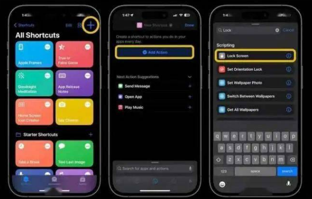 玉州苹果14锁屏维修店分享iPhone14升级iOS16.4后如何创建锁屏快捷方式 